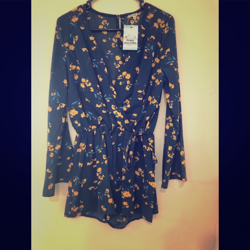 Navy Blue Romper